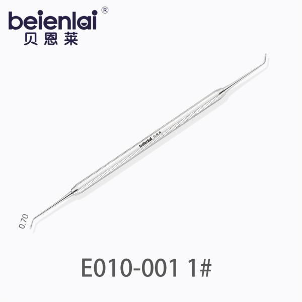 Benlai Dental Spoon Excavator E010-001 BJS 1#, Double End, 5.5 Octagonal Handle